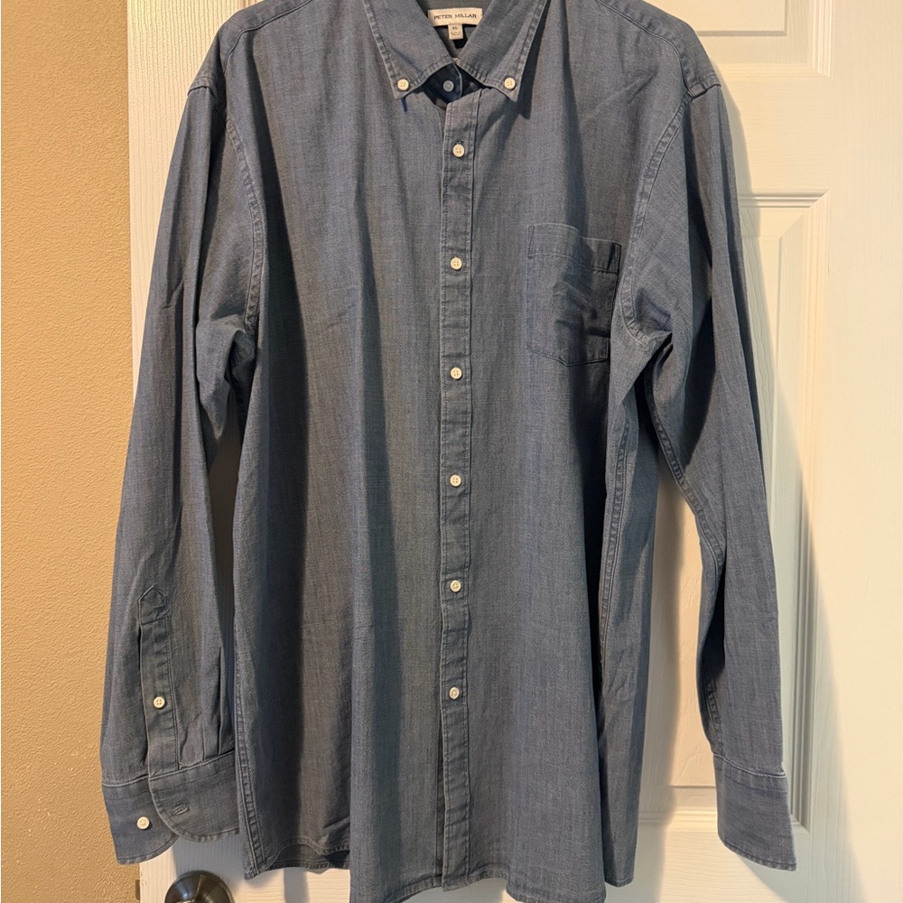 Peter Millar Light Blue Button-Down Shirt